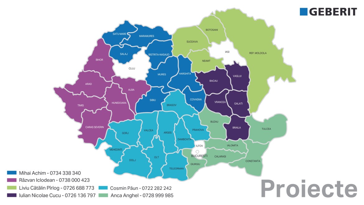 Harta Geberit Proiecte