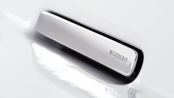 Capac de scurgere Geberit ONE în interiorul lavoarului Capac de scurgere Geberit ONE în interiorul lavoarului