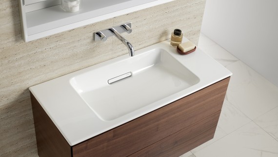 Geberit ONE dulap de lavoar în design nuc