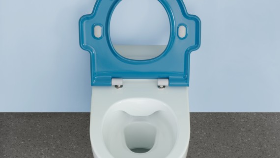 Vas WC Geberit Bambini pe pardoseală cu Rimfree® Vas WC Geberit Bambini pe pardoseală cu Rimfree®