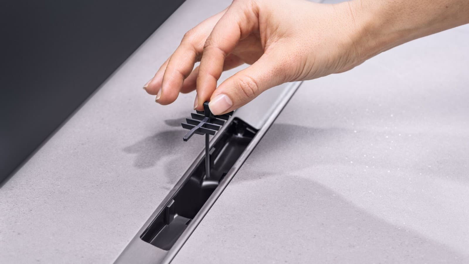 Inserție de tip pieptene a rigolei de duș Geberit CleanLine50 Inserție de tip pieptene a rigolei de duș Geberit CleanLine50