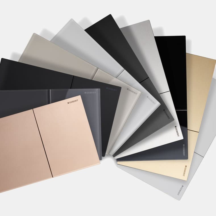 Geberit Sigma70 în diverse materiale şi culori Geberit Sigma70 în diverse materiale şi culori