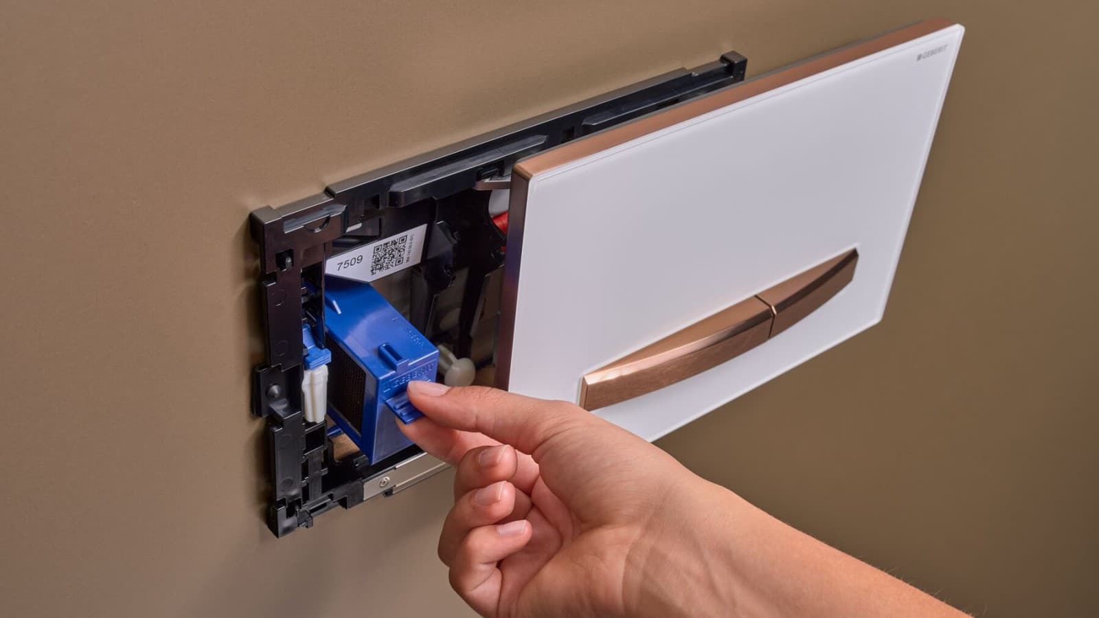 Clapetă de acționare Geberit Sigma50 cu Geberit DuoFresh Clapetă de acționare Geberit Sigma50 cu Geberit DuoFresh