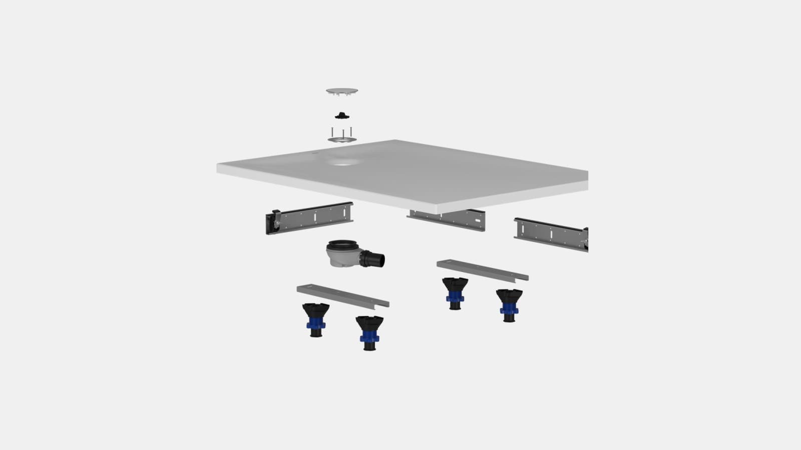 Set de instalare pentru suprafața de duș Geberit Nemea Set de instalare pentru suprafața de duș Geberit Nemea