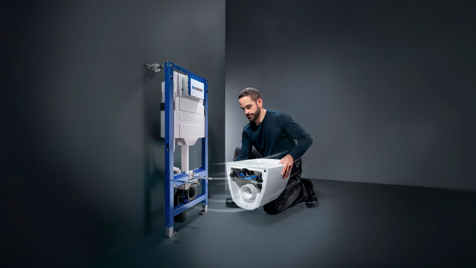Geberit WC System montat de instalator, care include rezervor încastrat Geberit Sigma și WC Geberit Acanto Geberit WC System montat de instalator, care include rezervor încastrat Geberit Sigma și WC Geberit Acanto