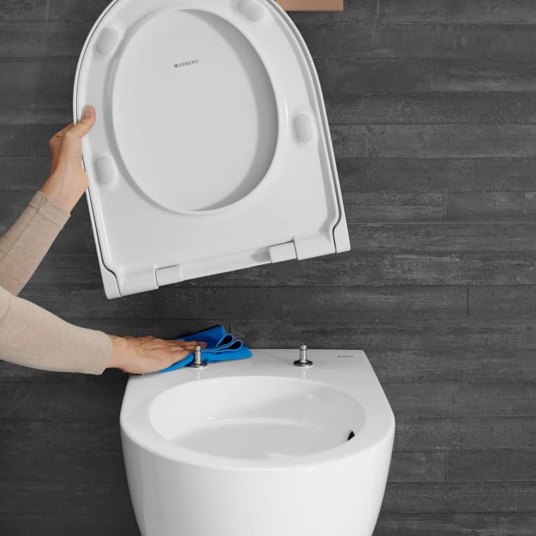 Vas WC Geberit Acanto cu funcţie QuickRelease Vas WC Geberit Acanto cu funcţie QuickRelease