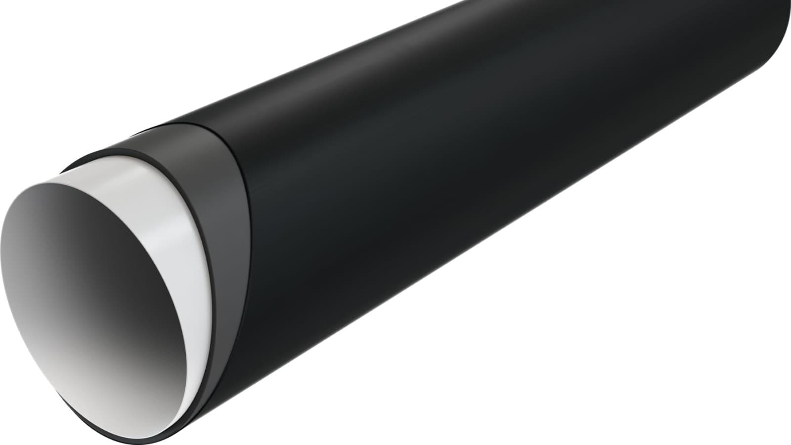 Secţiune transversală a unei conducte Silent-PP cu straturi Secţiune transversală a unei conducte Silent-PP cu straturi