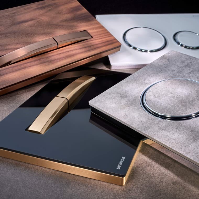 Clapetele de acționare Geberit din seria Sigma50 Clapetele de acționare Geberit din seria Sigma50