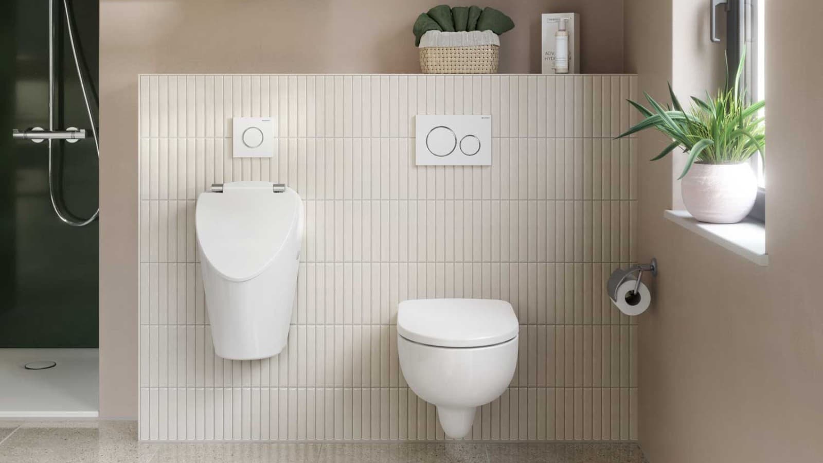 Pisoare Geberit în baie Pisoare Geberit în baie