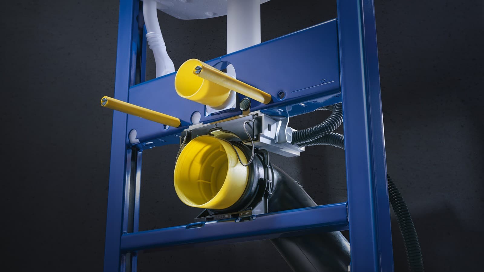 Racord Geberit Duofix pentru apă şi curent electric Racord Geberit Duofix pentru apă şi curent electric
