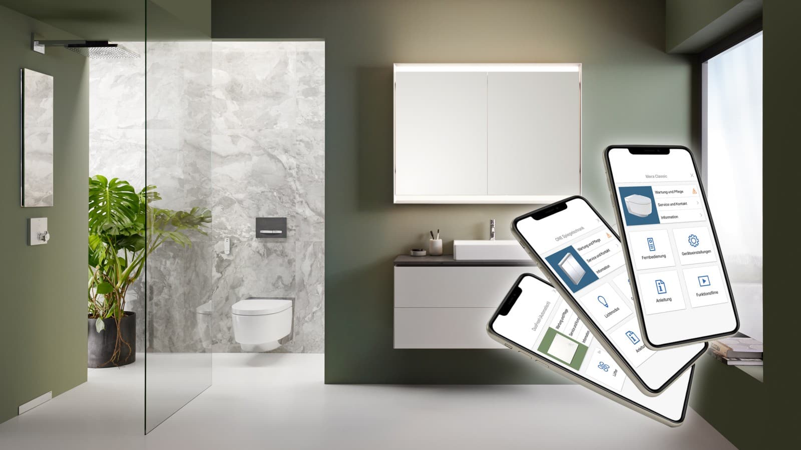 Geberit Home pentru operarea comodă a diferitelor produse de baie Geberit Geberit Home pentru operarea comodă a diferitelor produse de baie Geberit