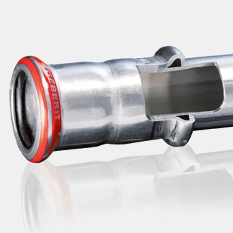 Secţiunea unui fiting Geberit Mapress Oţel-Carbon Secţiunea unui fiting Geberit Mapress Oţel-Carbon